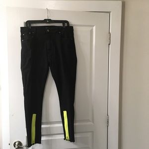 Neon strip jeans